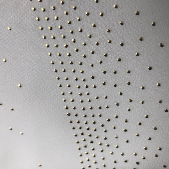 BCBG Whisper White/Golden Dress sz L - Picture 8 of 14